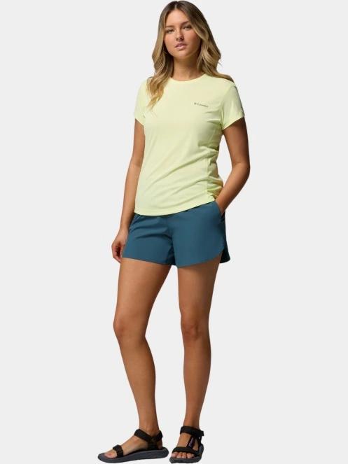 tricou pentru sport, cu maneci scurte pt. femei Columbia Zero Rules Light Short Sleeve Crew galben 5