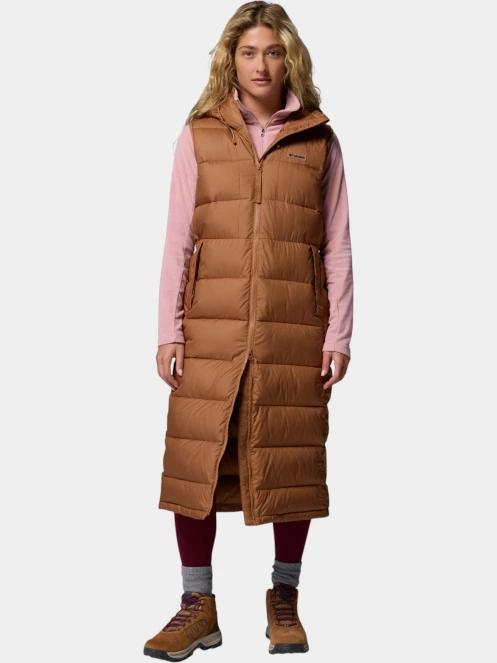 vesta pt. femei Columbia Pike Lake II Long Vest maro 2