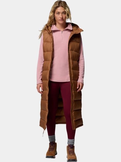 vesta pt. femei Columbia Pike Lake II Long Vest maro 5