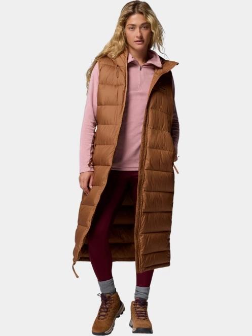 vesta pt. femei Columbia Pike Lake II Long Vest maro 6