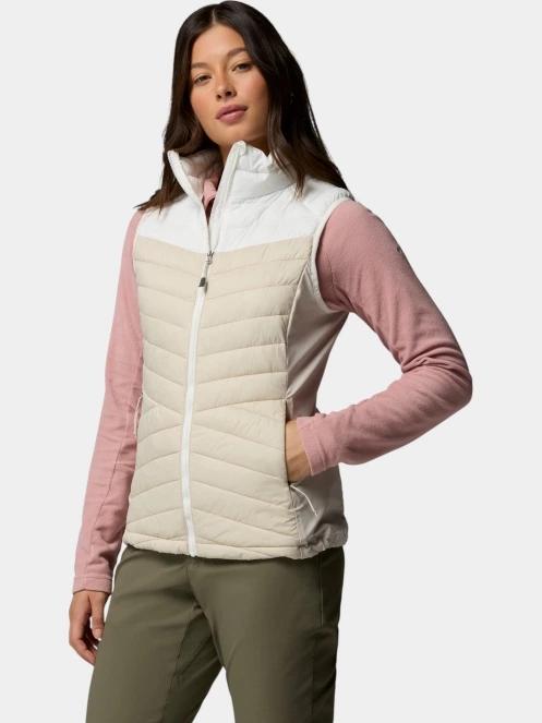 vesta pt. femei Columbia Powder Pass III Hybrid Vest nisip 3