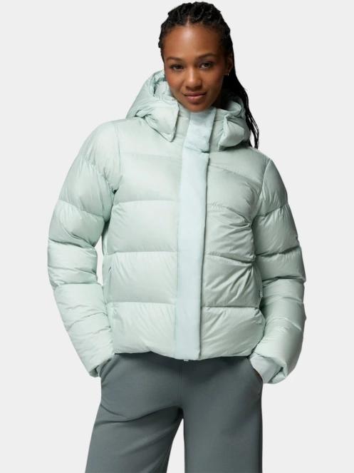 jacheta de puf pt. femei Columbia Amaze Puff Hooded Jacket verde deschis 2