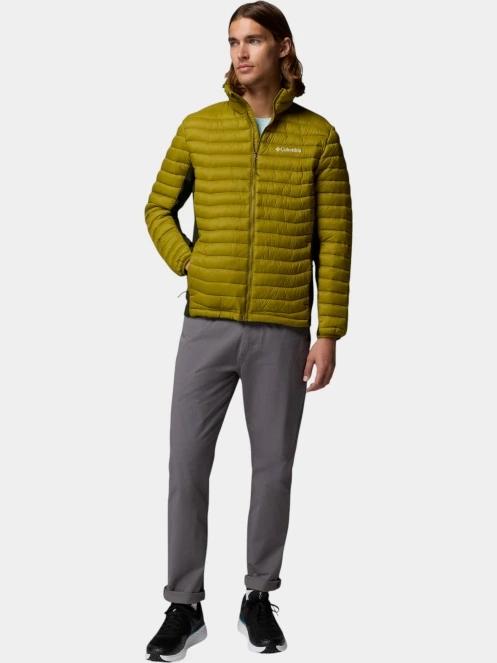 geaca matlasata de tranzitie pt. barbati Columbia Powder Pass Hybrid Jacket verde 6