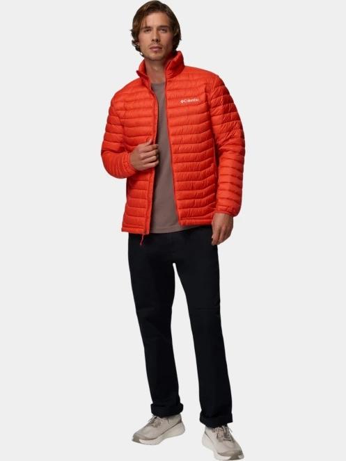 geaca matlasata de tranzitie pt. barbati Columbia Powder Pass Hybrid Jacket rosu 6