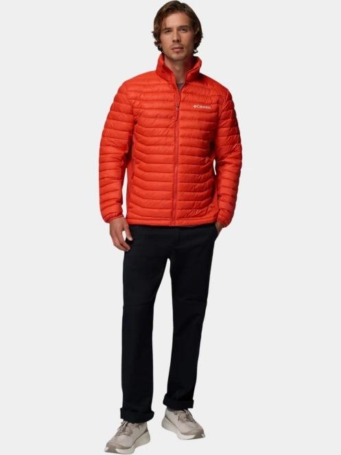 geaca matlasata de tranzitie pt. barbati Columbia Powder Pass Hybrid Jacket rosu 7