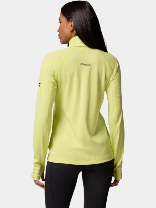 tricou cu maneci lungi, pentru sport pt. femei Columbia Driventure Half Zip galben 4