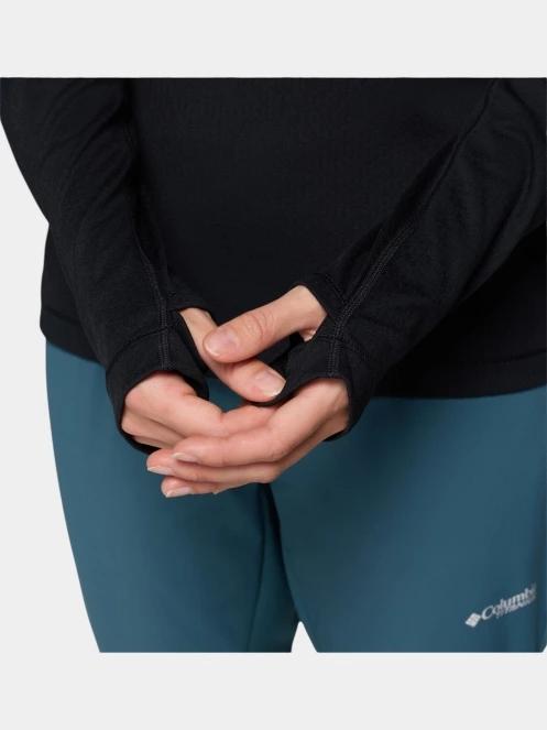 tricou cu maneci lungi, pentru sport pt. femei Columbia DriVenture Half Zip negru 8