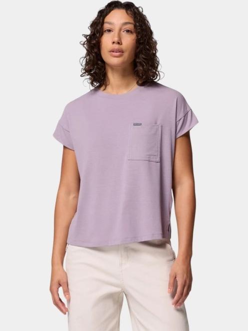 tricou cu maneci scurte pt. femei Columbia Daniela Falls Short Sleeve Shirt violet 2