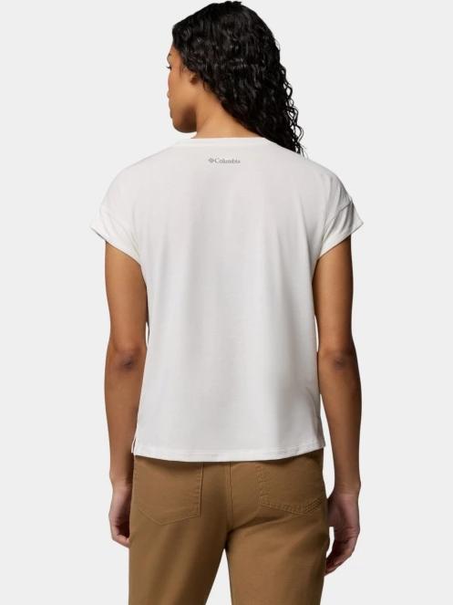 tricou cu maneci scurte pt. femei Columbia Daniela Falls Short Sleeve Shirt alb 4