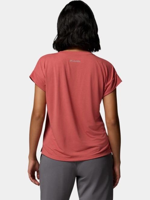 tricou cu maneci scurte pt. femei Columbia Daniela Falls Short Sleeve Shirt rosu 4