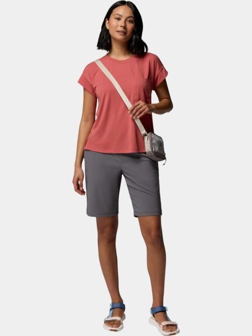 tricou cu maneci scurte pt. femei Columbia Daniela Falls Short Sleeve Shirt rosu 5