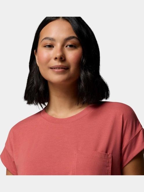 tricou cu maneci scurte pt. femei Columbia Daniela Falls Short Sleeve Shirt rosu 7