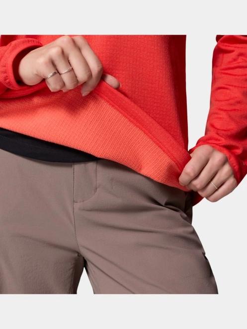 pulover polar pt. femei Columbia Essential Hike Grid Fleece Half Zip rosu 6