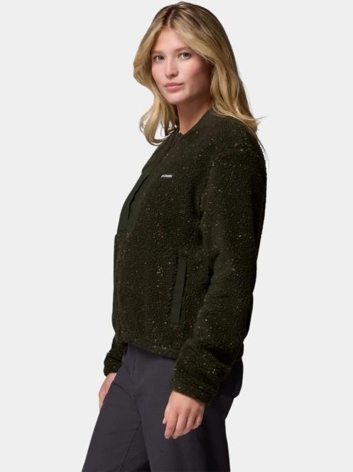 pulover polar pt. femei Columbia Stellar Path Fleece Bomber Full Zip verde 3