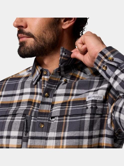 camasa de drumetie cu maneci lungi pt. barbati Columbia Wild Cast Flannel Shirt gri 8
