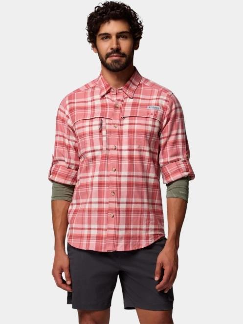 camasa de drumetie cu maneci lungi pt. barbati Columbia Wild Cast Flannel Shirt rosu 5