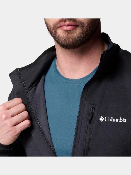 pulover polar pt. barbati Columbia Essential Hike Grid Fleece Full Zip negru 7