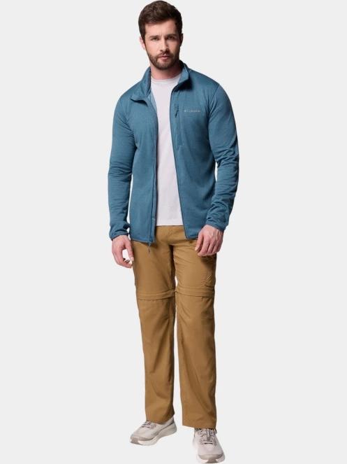 pulover polar pt. barbati Columbia Essential Hike Grid Fleece Full Zip albastru 6