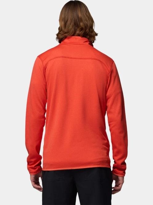 pulover polar pt. barbati Columbia Essential Hike Grid Fleece Full Zip rosu 4