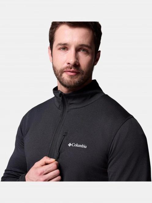 pulover polar pt. barbati Columbia Essential Hike Grid Fleece Full Zip negru 8