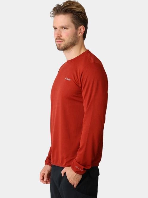 tricou cu maneci lungi, pentru sport pt. barbati Columbia Tech Trail Utility Warm Long Sleeve Crew rosu 3