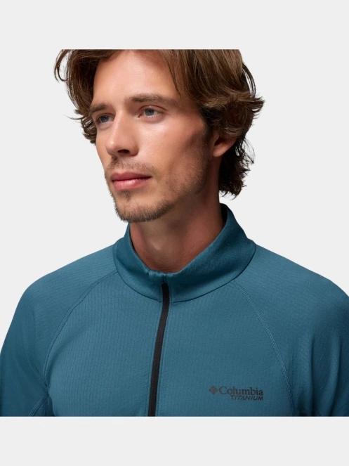 tricou cu maneci lungi, pentru sport pt. barbati Columbia Driventure Half Zip albastru 7