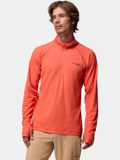tricou cu maneci lungi, pentru sport pt. barbati Columbia Driventure Half Zip portocaliu 2