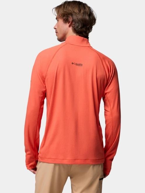 tricou cu maneci lungi, pentru sport pt. barbati Columbia Driventure Half Zip portocaliu 4