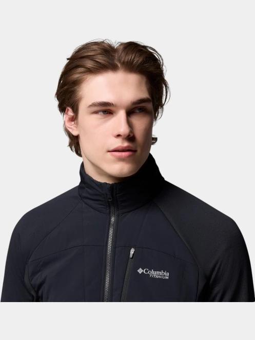 pulover polar pt. barbati Columbia Arctic Chest Hybrid Full Zip negru 8