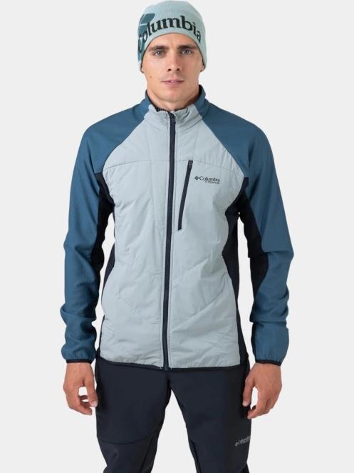 pulover polar pt. barbati Columbia Arctic Chest Hybrid Full Zip albastru 10
