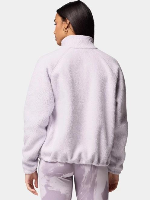 pulover polar pt. femei Columbia Jasper Ridge Pebbled Fleece Half Snap violet 4