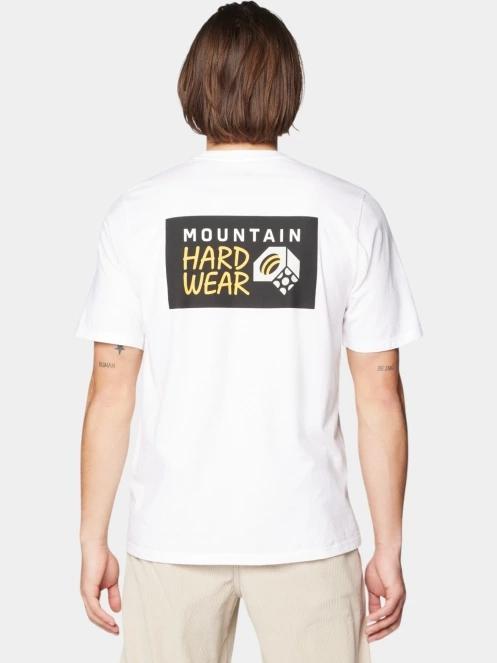 tricou cu maneci scurte pt. barbati Mountain Hardwear MHW Box Logo Short Sleeve alb 4