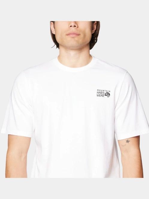tricou cu maneci scurte pt. barbati Mountain Hardwear MHW Box Logo Short Sleeve alb 5
