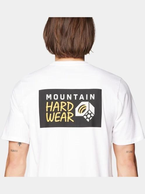 tricou cu maneci scurte pt. barbati Mountain Hardwear MHW Box Logo Short Sleeve alb 6