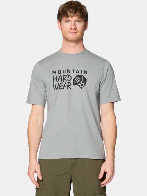 tricou cu maneci scurte pt. barbati Mountain Hardwear MHW Logo Short Sleeve gri 2
