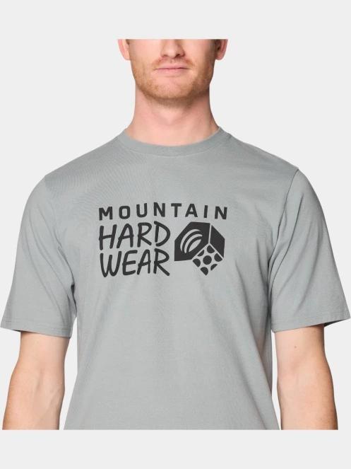 tricou cu maneci scurte pt. barbati Mountain Hardwear MHW Logo Short Sleeve gri 5