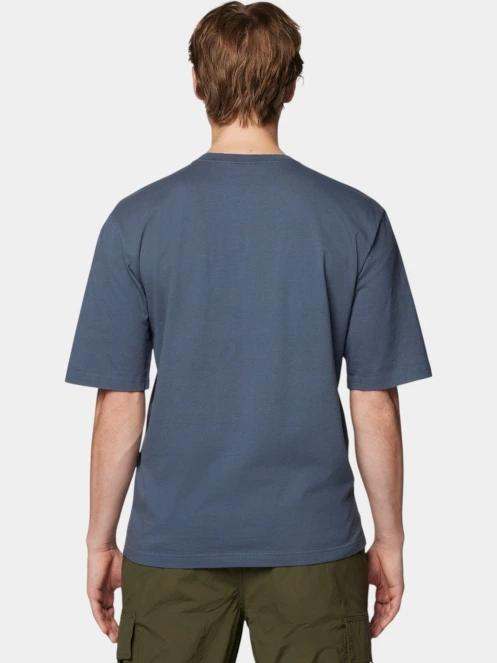 tricou cu maneci scurte pt. barbati Mountain Hardwear MHW Logo Short Sleeve albastru 4