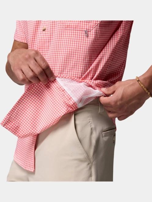 camasa cu maneci scurte pt. barbati Columbia Harbor Peak Short Sleeve Shirt roz 8