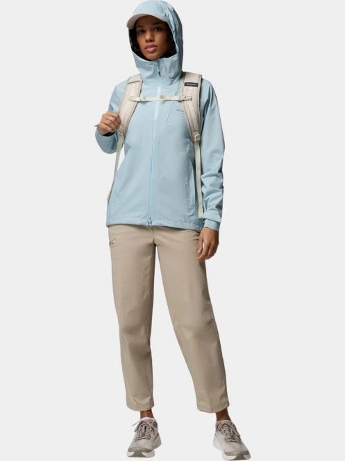 haine de ploaie pt. femei Columbia Trailborne 2.5L Shell albastru deschis 5