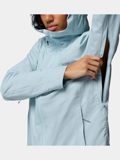 haine de ploaie pt. femei Columbia Trailborne 2.5L Shell albastru deschis 8