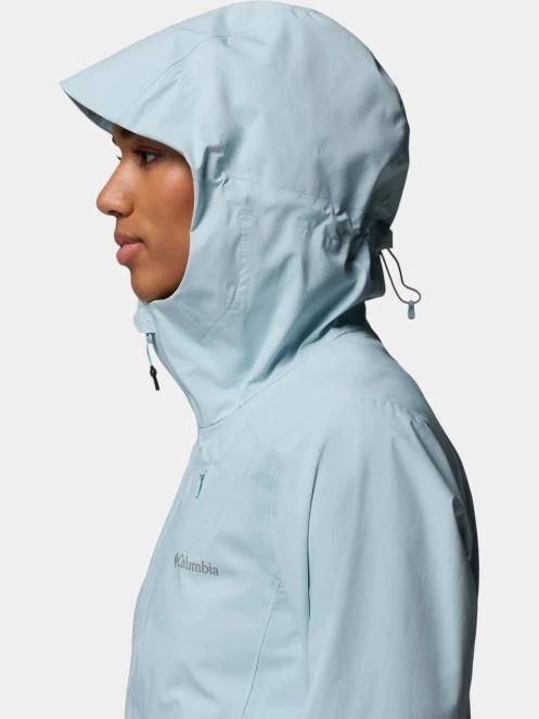 haine de ploaie pt. femei Columbia Trailborne 2.5L Shell albastru deschis 10