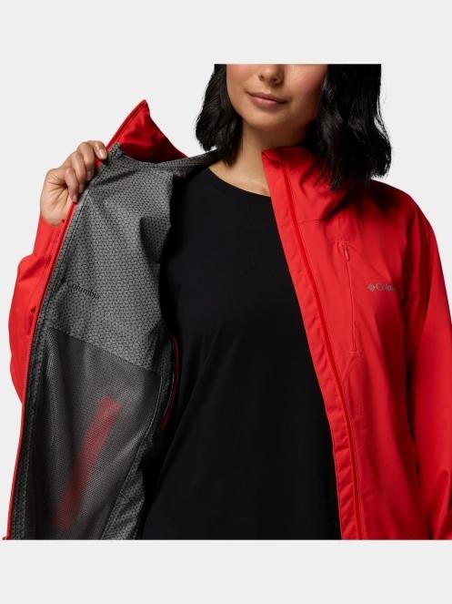 haine de ploaie pt. femei Columbia Trailborne 2.5L Shell rosu 11
