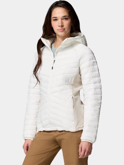 geaca matlasata de tranzitie pt. femei Columbia Powder Pass III Hybrid Hooded Jacket nisip 3