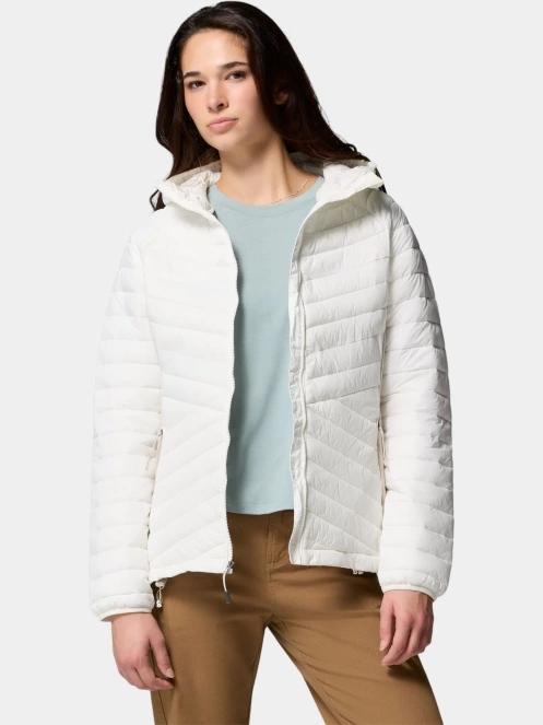 geaca matlasata de tranzitie pt. femei Columbia Powder Pass III Hybrid Hooded Jacket nisip 9