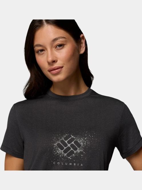 tricou cu maneci scurte pt. femei Columbia Parsons Point Short Sleeve Graphic Tee negru 6