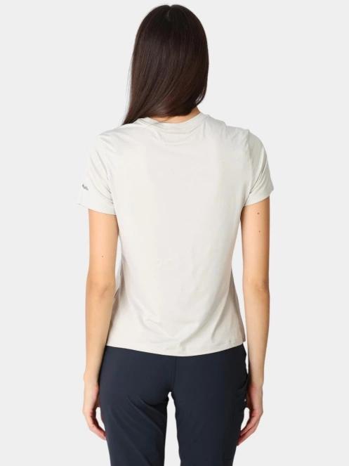 tricou pentru sport, cu maneci scurte pt. femei Columbia Parsons Point  Short Sleeve Graphic Tee nisip 4