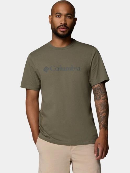 tricou cu maneci scurte pt. barbati Columbia CSC Basic Logo Tee verde 2