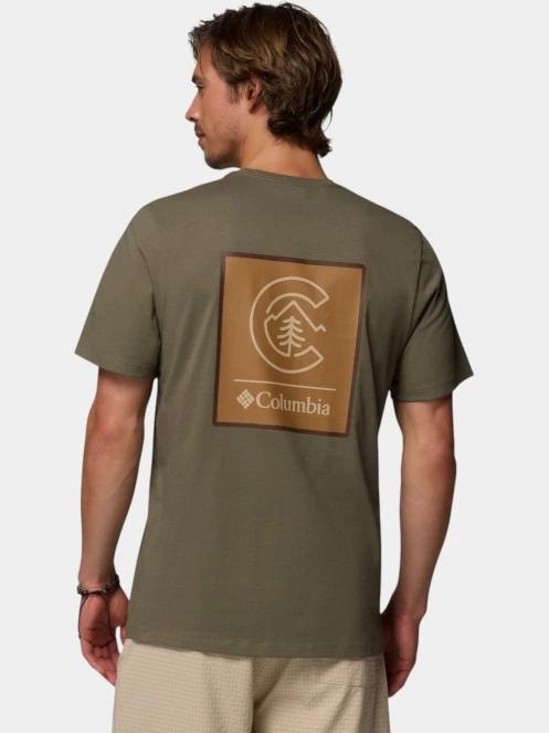 tricou cu maneci scurte pt. barbati Columbia CSC Logo Back Tee verde 4