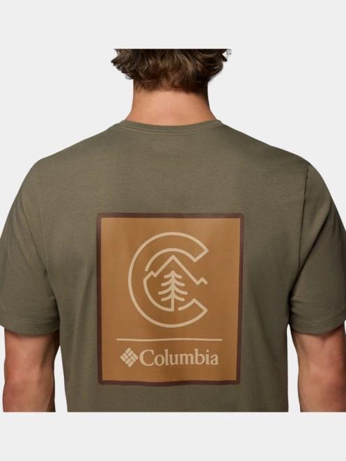 tricou cu maneci scurte pt. barbati Columbia CSC Logo Back Tee verde 7