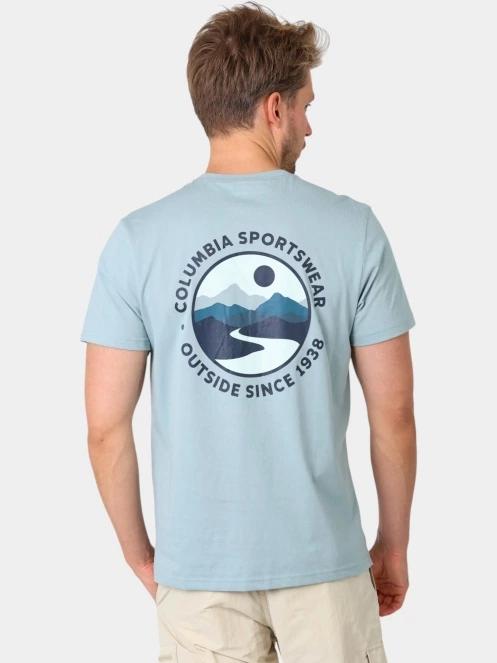 tricou cu maneci scurte pt. barbati Columbia CSC Outdoor Back Graphic Tee albastru 4